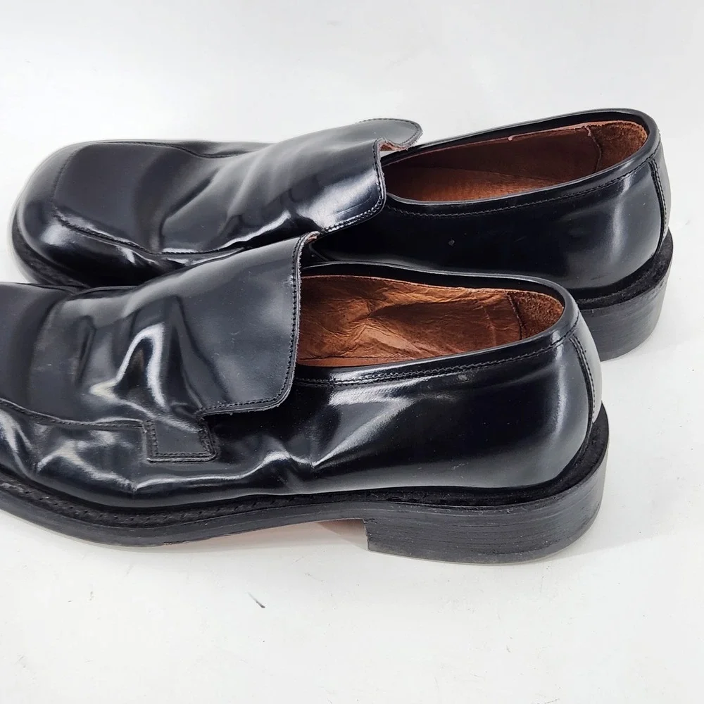 Senso Loafers Mens EU 43‎ US 10 Black Patent Leather Slip On Shoes Italy